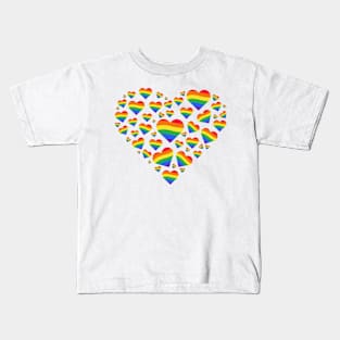 Pride Hearts Kids T-Shirt